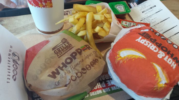 menu whopper pour ouverture Burger King La Réunion