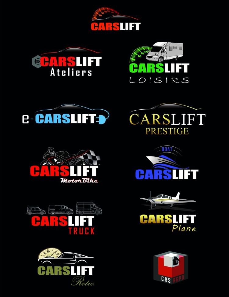 logo des nouvelles prestations carslift pour la vente de véhicules de luxe, motos et autres