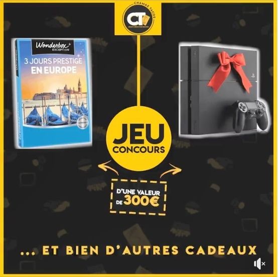 PS4 et wonderbox pour un séjour en europe à gagner au concours chamas tacos de lyon 3