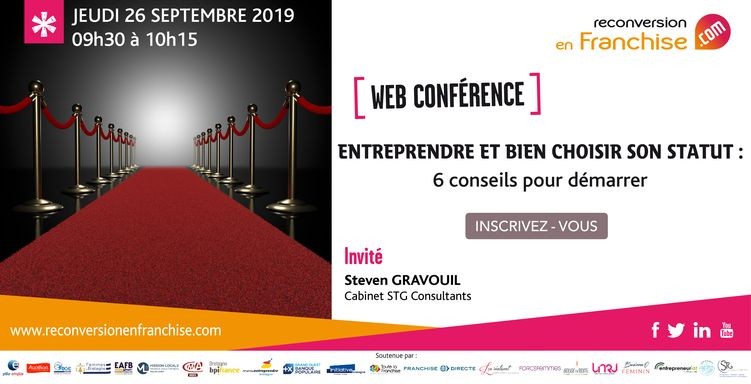 webconférence autour du choix du statut juridique pour créer son entreprise