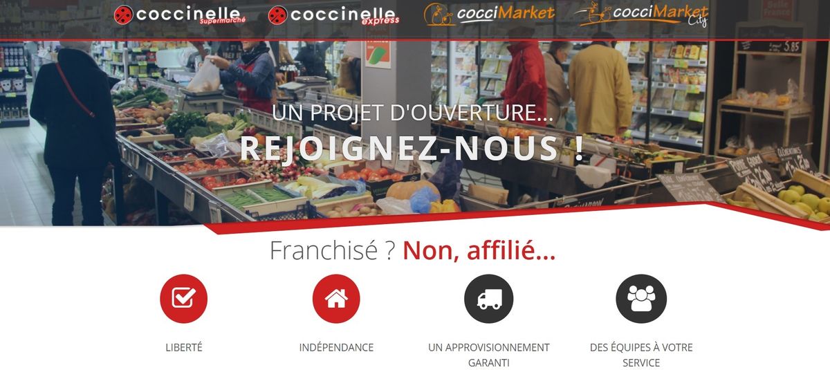 Franchise Coccinelle et Coccimarket