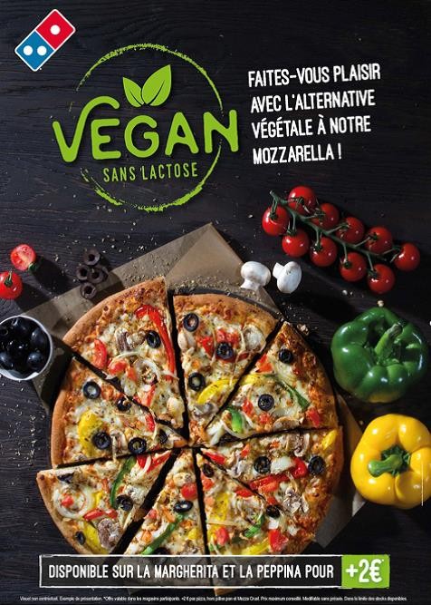 pizzas vegan chez domino's pizza