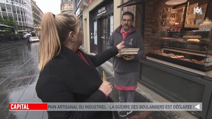 lena et serge durand, franchisés les fournils de france à toulouse devant leur nouvelle boulangerie