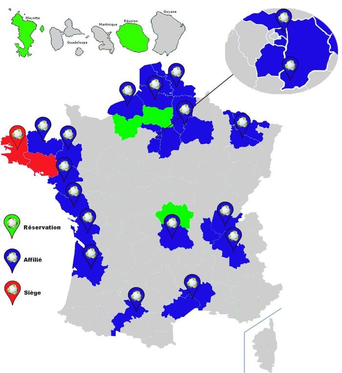 carte d'implantations geode environnement