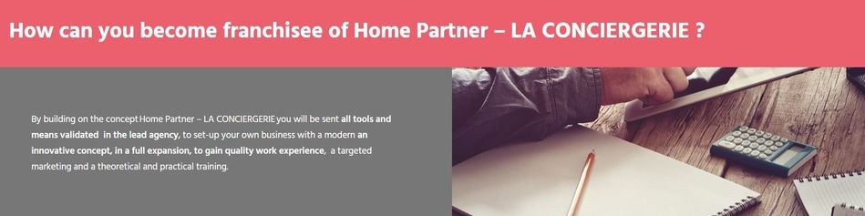 site home partner la conciergerie en anglais