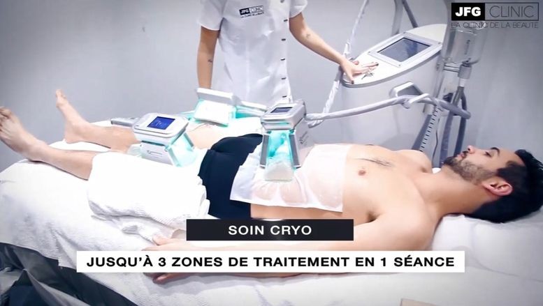 séance d'amincissement haut de gamme via la cryo chez JFG Clinic