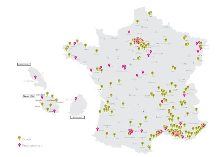 carte de france des salles de sport Keep Cool ouvertes et à venir