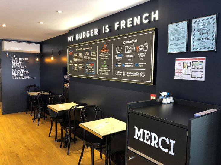 restaurant de burgers premium king marcel à nice