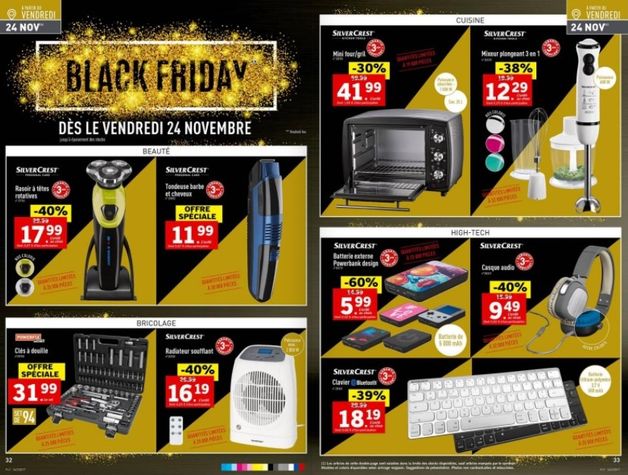 publicité black friday chez Lidl France