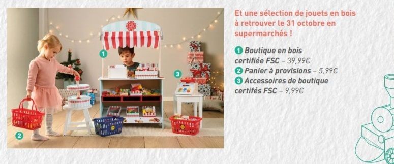 jouets en bois du catalogue de noël 2019 de Lidl