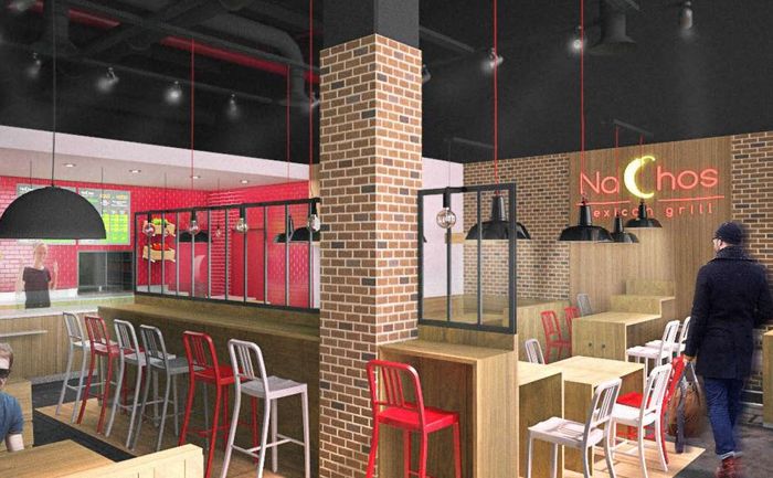vue 3D du restaurant Nachos Mexican Grill de Toulon centre commercial Avenue 83