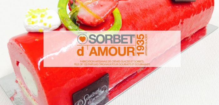 glaces artisanales o sorbet d'amour