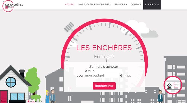 Enchère immobilière en ligne