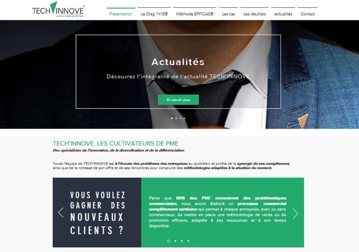 nouveau site TECH'INNOVE