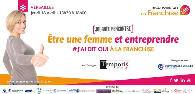 journée autour de la création d'entreprise en franchise chez les femmes à versailles