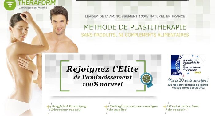 homme et femme utilisant la méthode d'amincissement 100% naturelle theraform