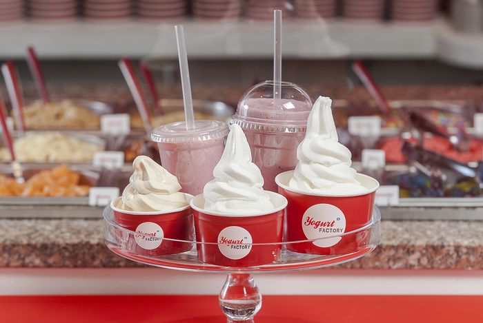 yaourt glac 0% chez yogurt factory qui vient d'ouvrir dans le centre commercial vill up