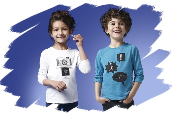 T-shirts effaçables de chez Z mode pour enfants