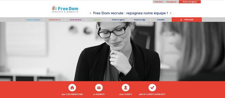 Free Dom, site de recrutement