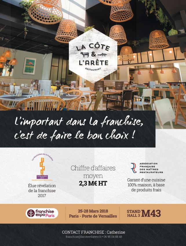 La Cote Et L Arete Annonce Sa Participation Au Salon Franchise