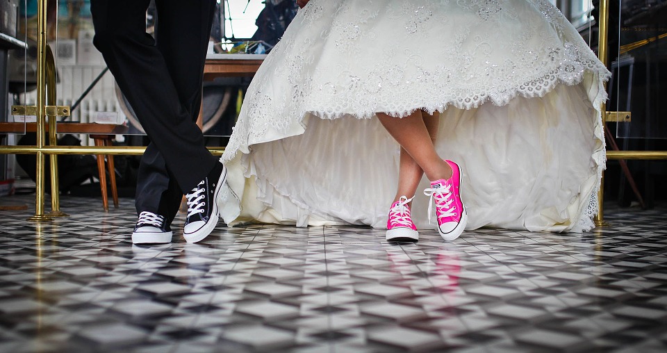 robe mariage avec converse