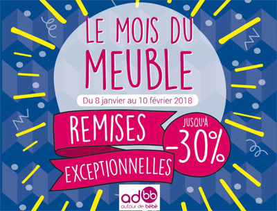 Promotions de janvier "le mois du meuble" chez Autour de Bébé