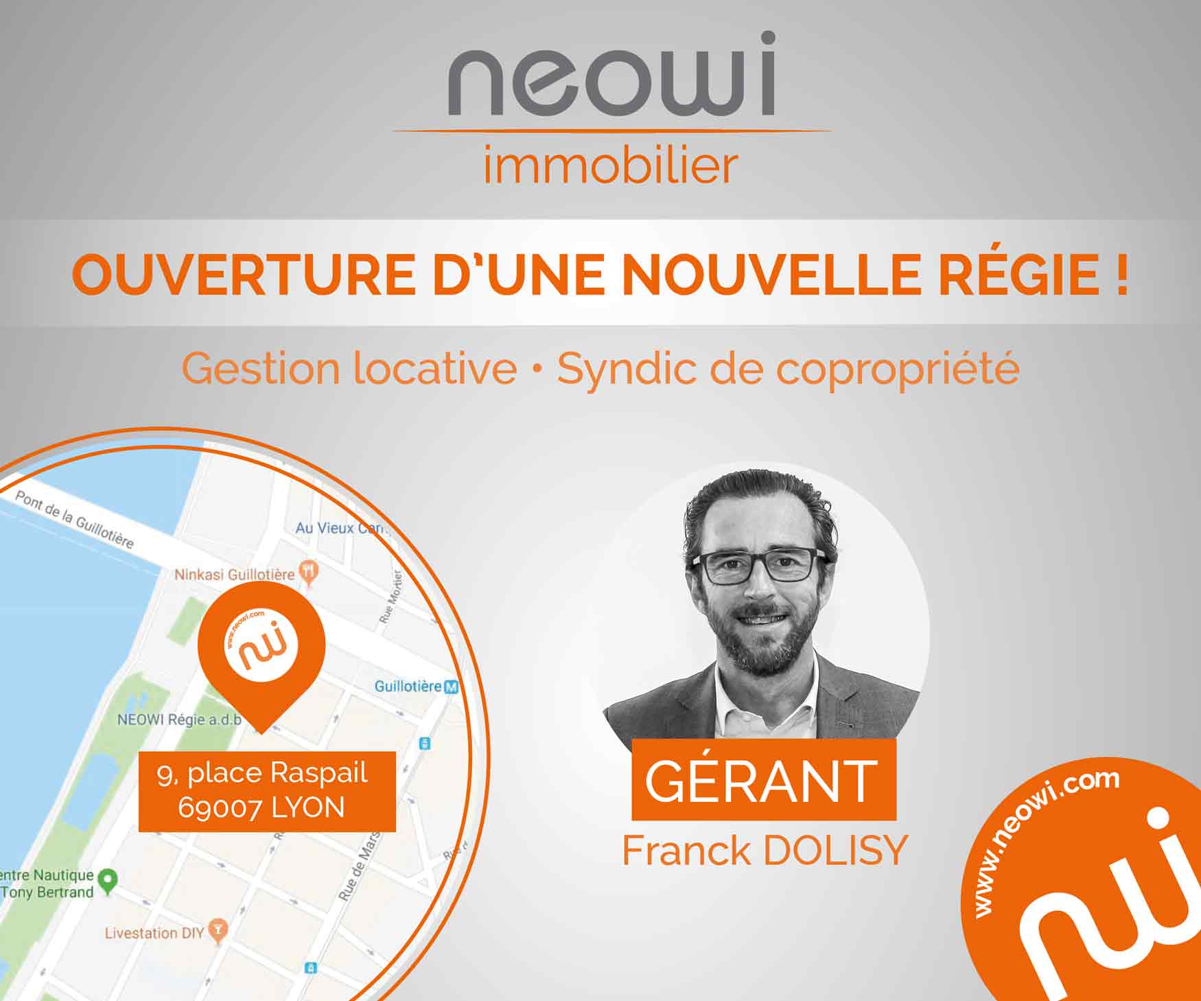 Neowi Immobilier, nouvelle régie