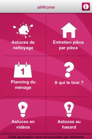 Franchise All4Home application iPhone écran 2