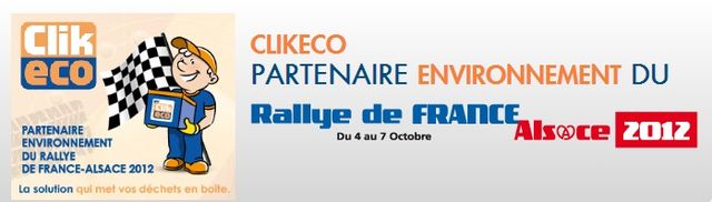 Franchise Clikeco partenaire environnement du Rallye de France Alsace