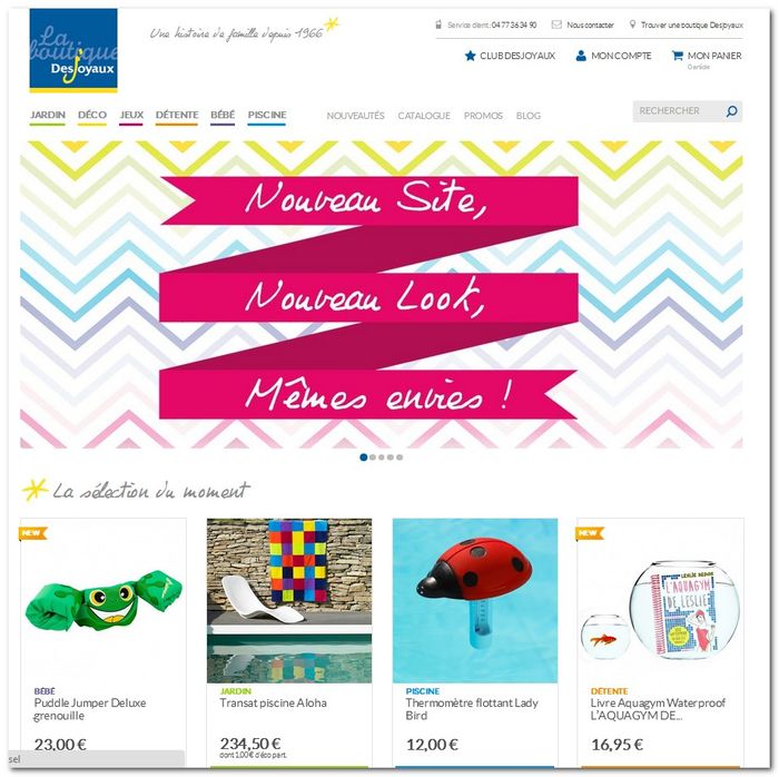 Franchise Piscines Desjoyaux nouveau site e-commerce