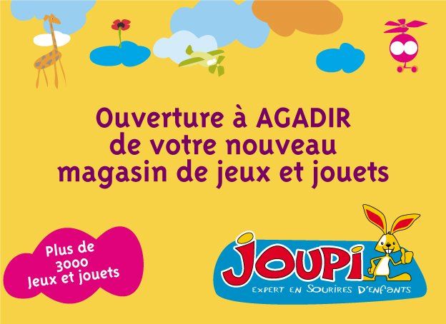 Franchise Joupi ouverture à Agadir Maroc