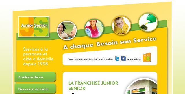 franchise Junior Senior nouveau site web