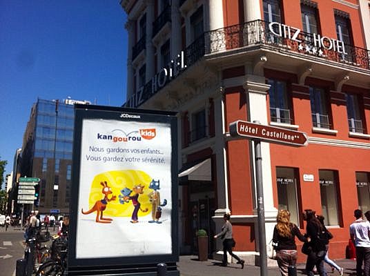 Franchise Kangourou Kids Convention Toulouse campagne affichage