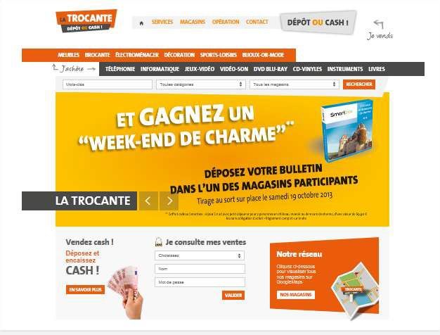 La Trocante nouveau site web