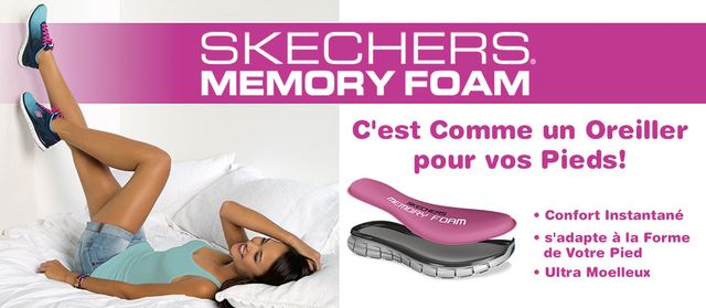 Franchise Skechers chaussures semelles à mémoire de forme