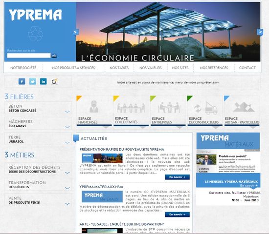 Franchise YPREMA nouveau site web