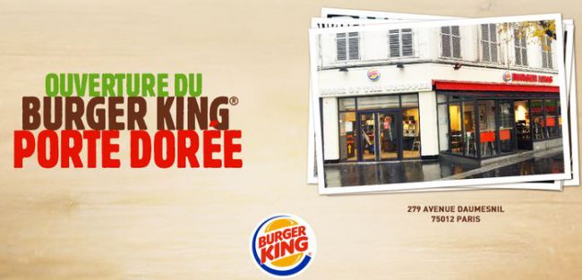 Burger King remplace Quick à Paris Porte Dorée