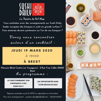 Rencontrez l'enseigne Sushi Daily à Brest