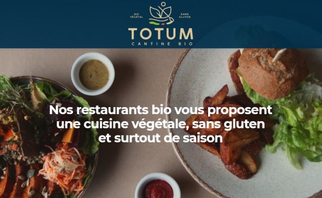 Totum Cantine Bio, la franchise pour ouvrir un restaurant bio, végétalien et sans gluten
