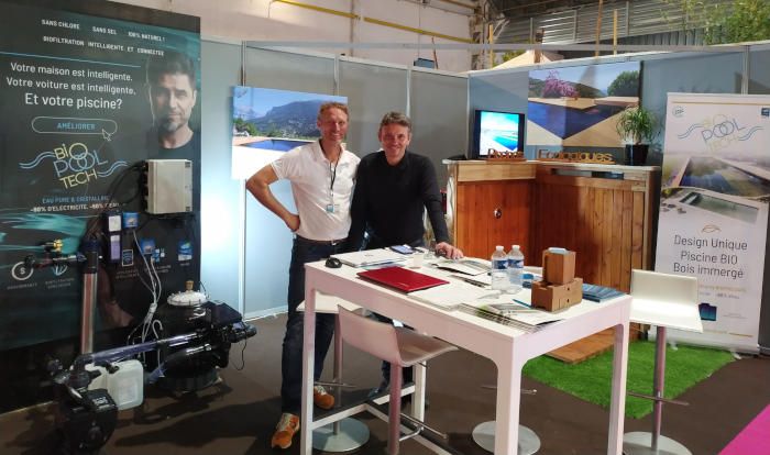 Un franchisé Biopooltech au salon de la piscine et du jardin de Marseille 2020