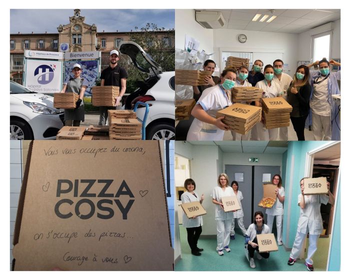 Coronavirus : Pizza Cosy offre 2000 pizzas au personnel soignant et de secours
