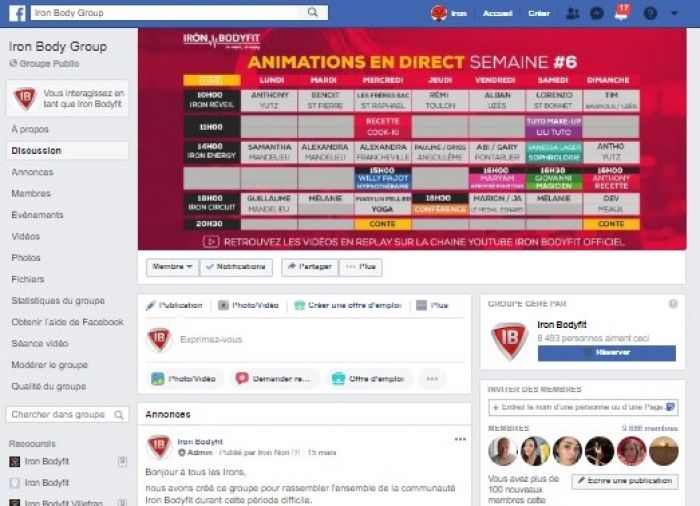 Confinement : Iron Bodyfit garde le lien avec sa communauté grâce aux réseaux sociaux