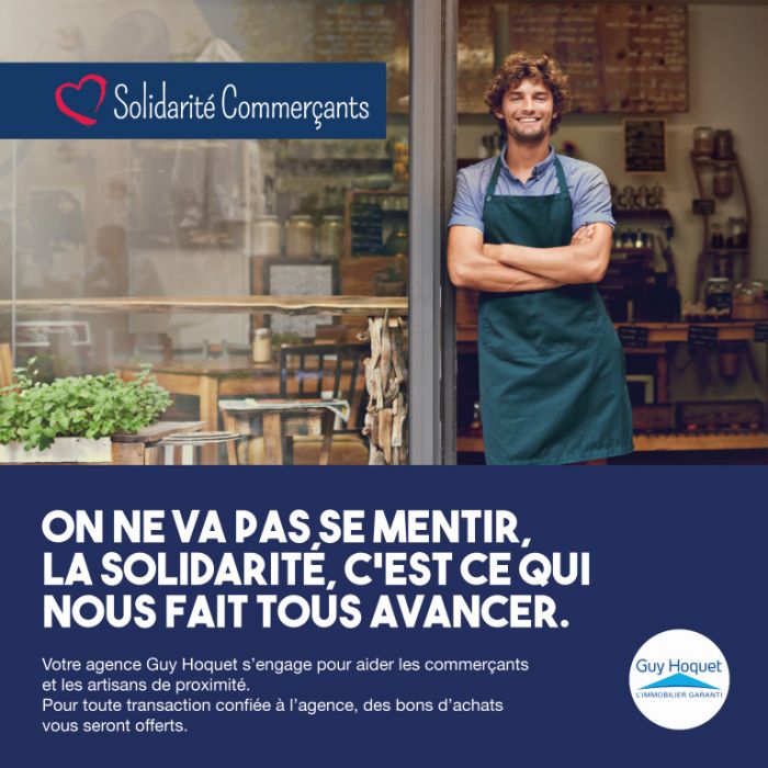 Le réseau Guy Hoquet soutient les commerces locaux