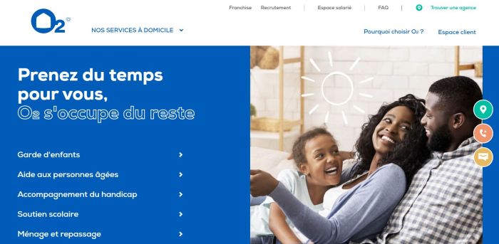 L'enseigne O2 Care Services dévoile son nouveau site internet