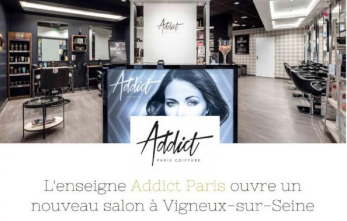 Un nouveau franchisé Addict Paris ouvre son salon de coiffure à Vigneux-sur-Seine