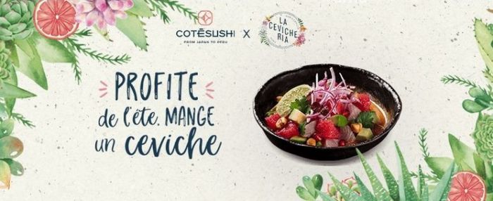 Pour l’été, la franchise Côté Sushi s’associe à La Cevicheria