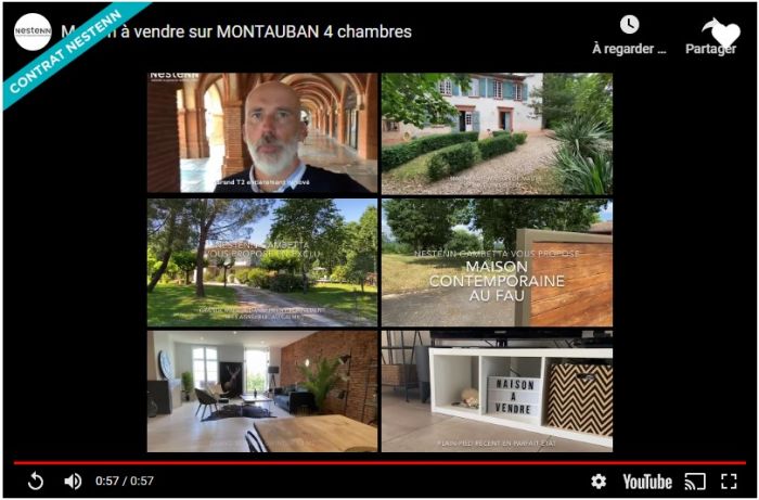 L'agence Nestenn de Montauban présente ses biens en vidéo