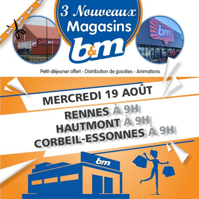 Babou (B&M Groupe) inaugure trois nouveaux magasins