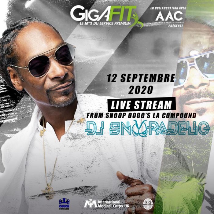 Gigafit s’associe au rappeur Snoop Dogg pour un concert en live stream pour lutter contre le covid-19