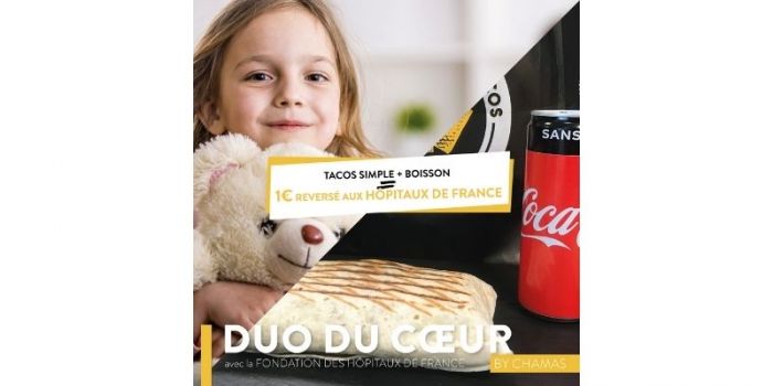 Chamas Tacos : "Duo du cœur", une campagne en faveur des Hôpitaux de France